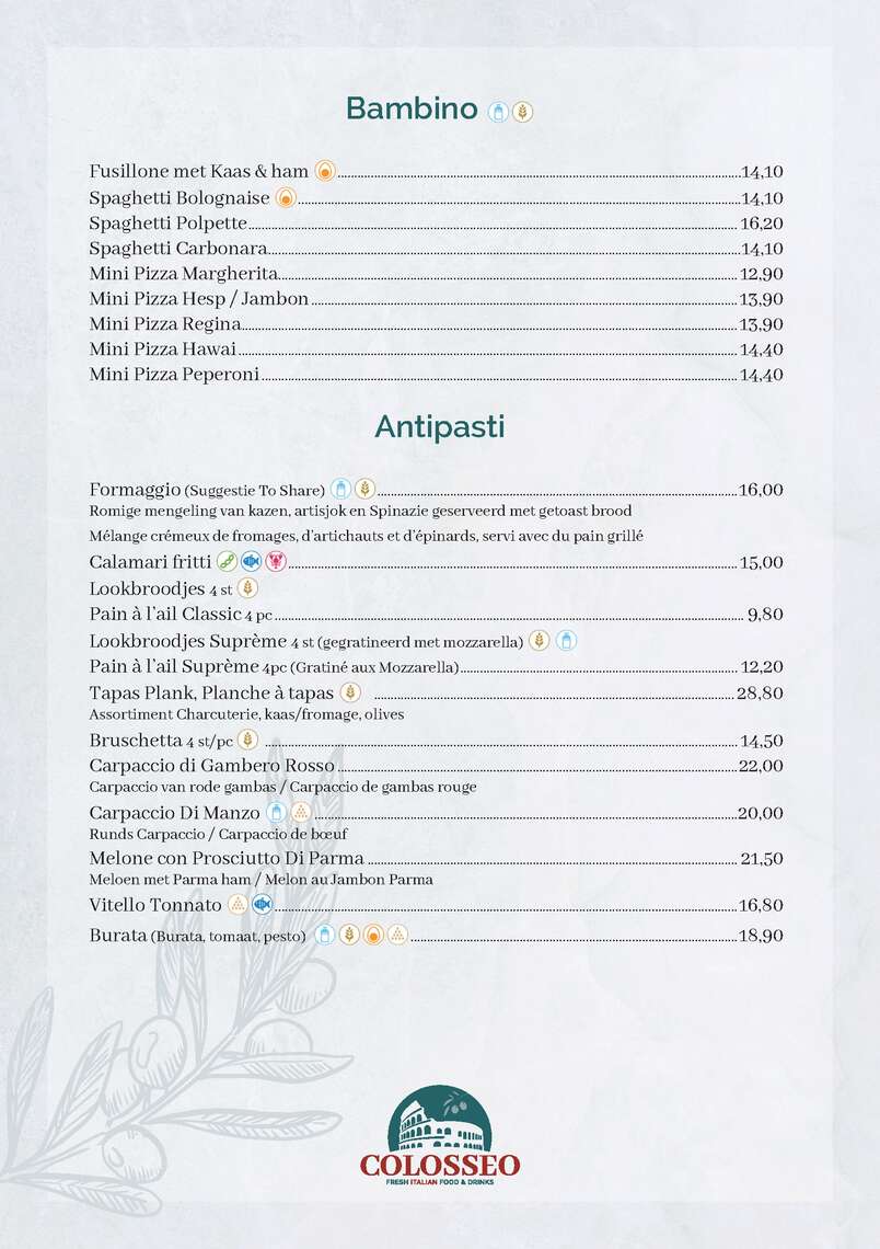 menu-ColosseoA5 (gesleept) -  - Menu