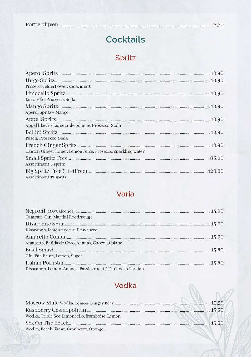 menu-ColosseoA5 (gesleept) -  - Menu