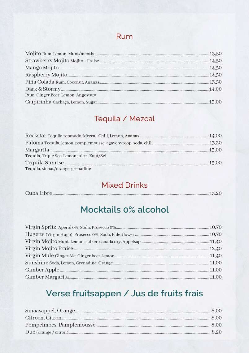 menu-ColosseoA5 (gesleept) -  - Menu